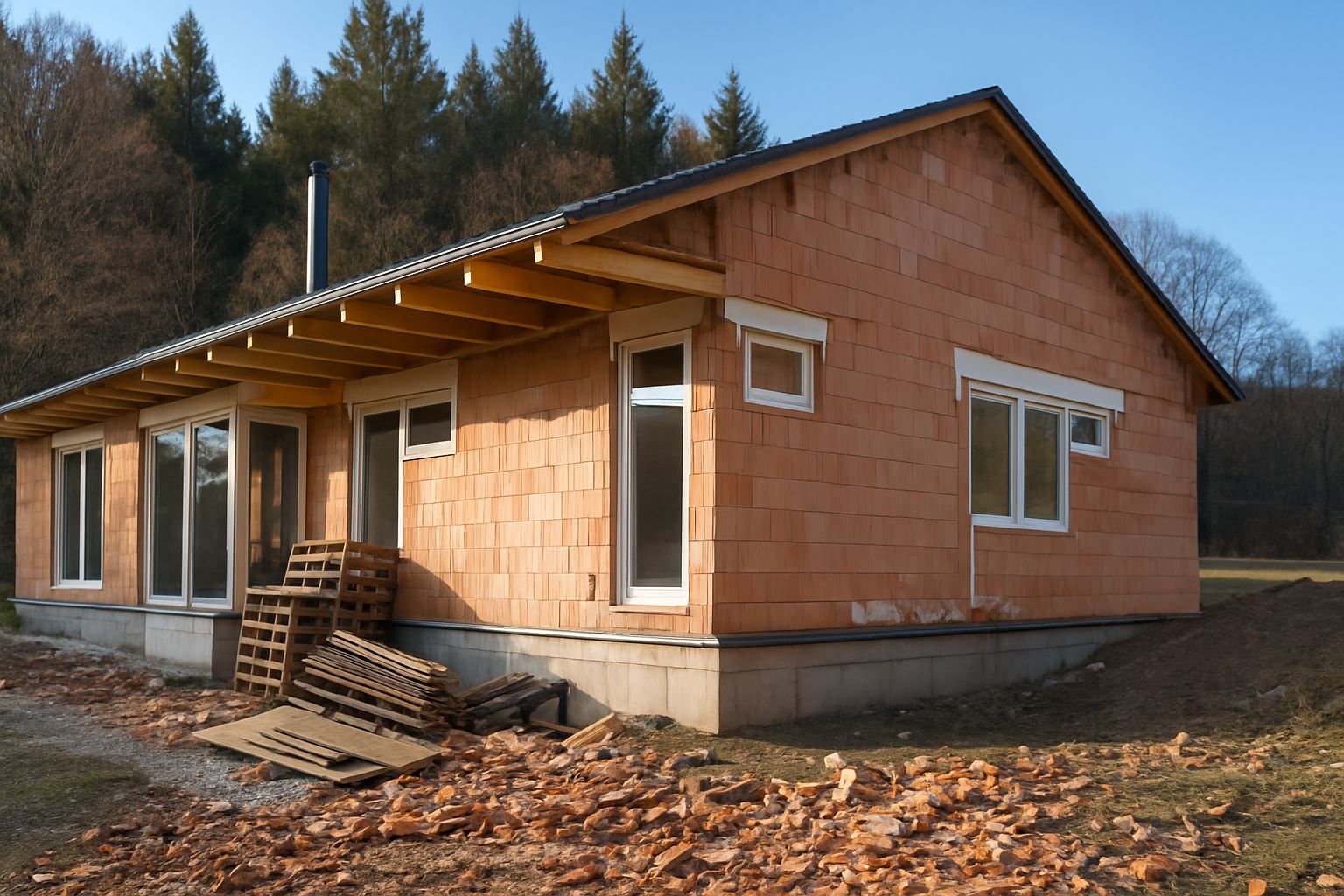 Výstavba rodinného domu – realizace hrubé stavby z cihelného systému